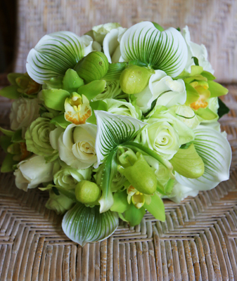 Brides Bouquet lady slippers