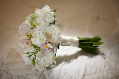 cream bridal bouquet