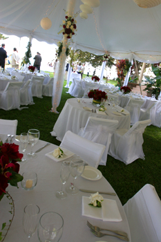 Maui wedding tent