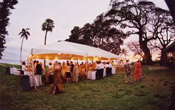 maui white wedding tent