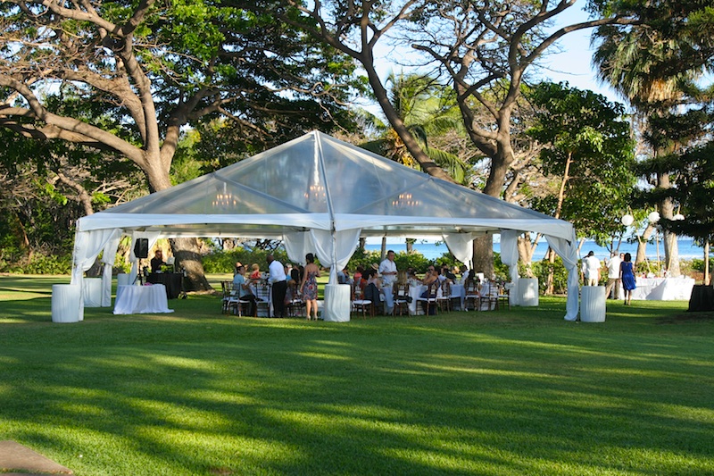 Clear top tent at Olowalu