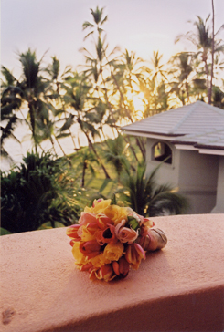 view of the beach from Lahaina tower