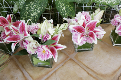 bouquet pink maui wedding