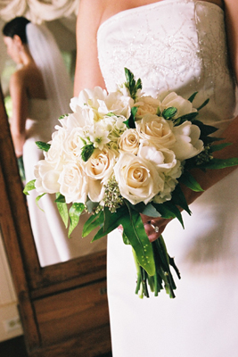 blush and ivory wedding bouquet