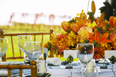 orange exotic table