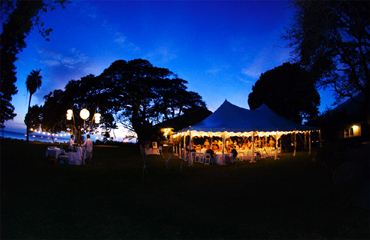 Tent at night