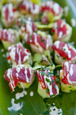 Seared Maui Ahi: Catering