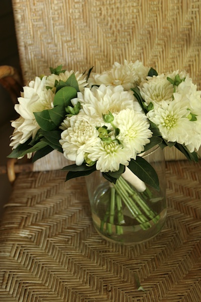 Rustic bridesmaid's bouquets at a Maui wedding