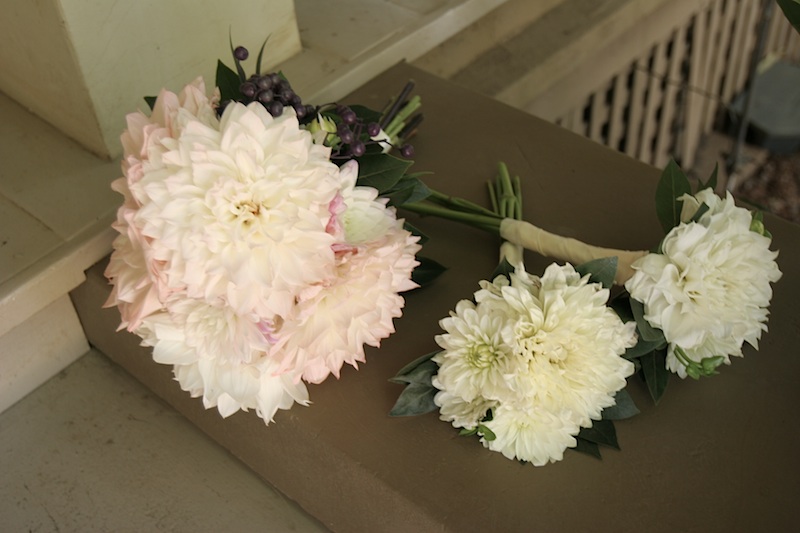 Rustic wedding flowers