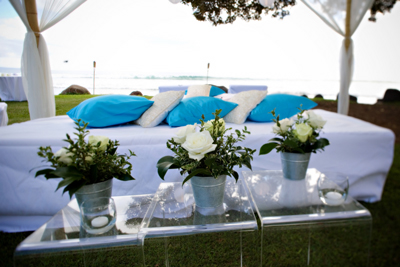 Wedding lounge area