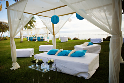 Olowalu wedding set up