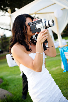 Vintage 60's super8 camera at this Olowalu wedding in Lahaina Maui